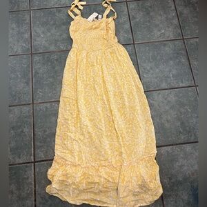 Yellow Floral  Dress